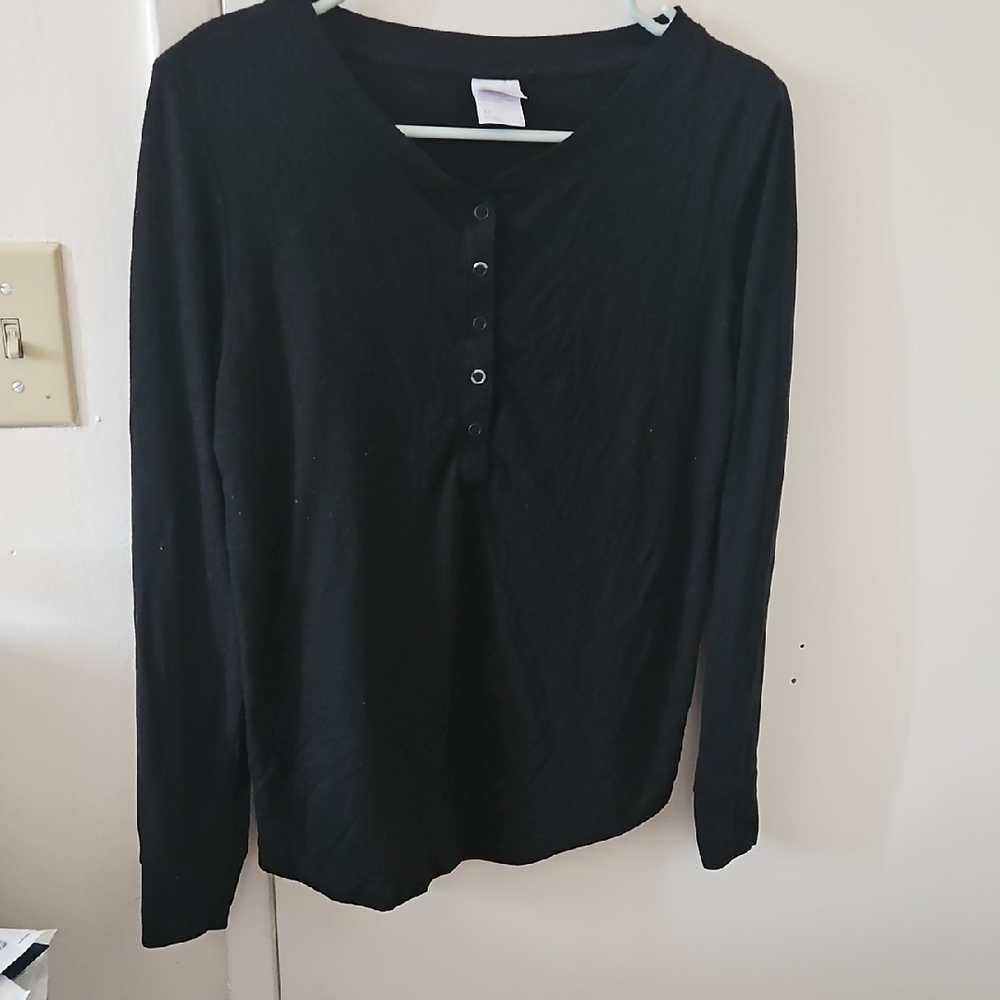 Stars Above Black Button-Up Shirt